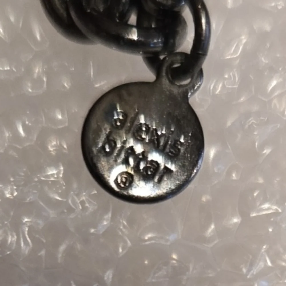 Alexis Bittar Lucite Gunmetal chain link necklace - Picture 2 of 6